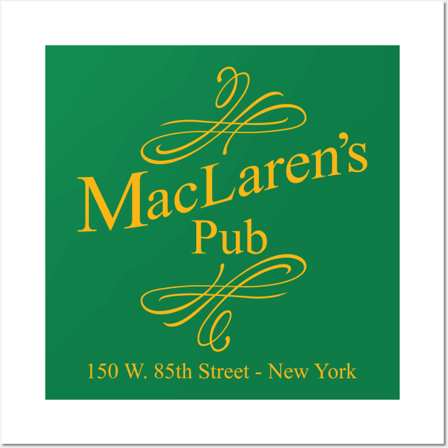 Maclarens Pub New York Wall Art by Meta Cortex